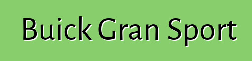 Buick Gran Sport