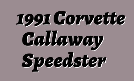 1991 Corvette Callaway Speedster