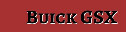 Buick GSX