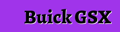 Buick GSX