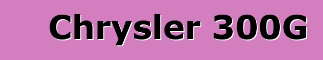 Chrysler 300G