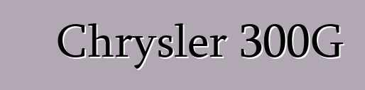 Chrysler 300G