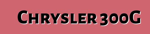 Chrysler 300G