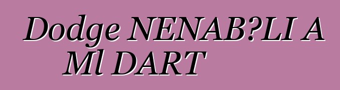 Dodge ƝƐNABƆLI A Ml DART