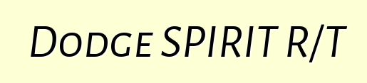 Dodge SPIRIT R/T