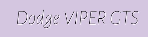 Dodge VIPER GTS