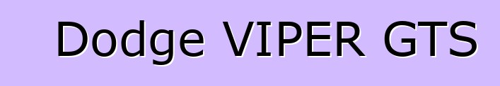 Dodge VIPER GTS