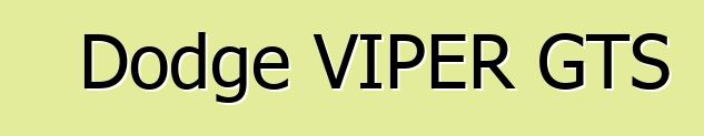 Dodge VIPER GTS