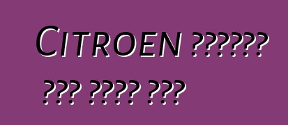 Citroen ባንዲራውን መኪና ከገበያ አወጣ