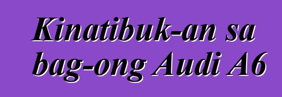 Kinatibuk-an sa bag-ong Audi A6