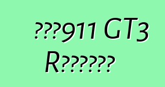 保時捷911 GT3 R混合動力賽車