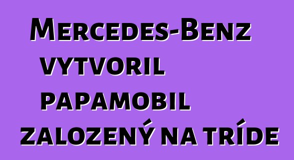 Mercedes-Benz vytvořil papamobil založený na třídě M