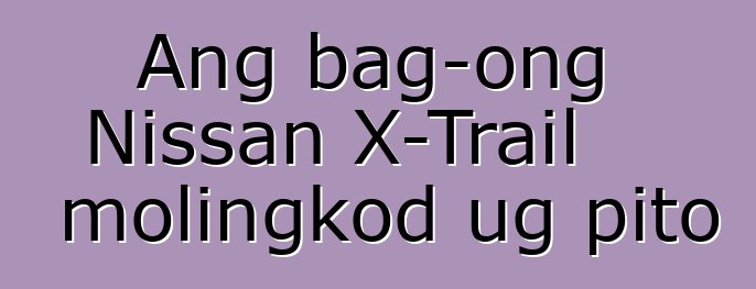 Ang bag-ong Nissan X-Trail molingkod ug pito