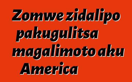 Zomwe zidalipo pakugulitsa magalimoto aku America
