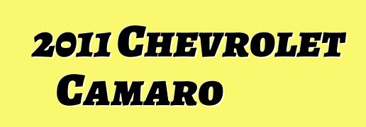 2011 Chevrolet Camaro
