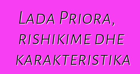 Lada Priora, rishikime dhe karakteristika