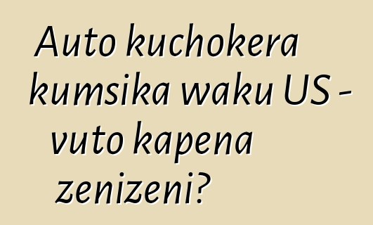 Auto kuchokera kumsika waku US - vuto kapena zenizeni?