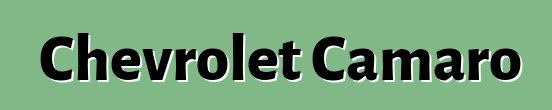 Chevrolet Camaro