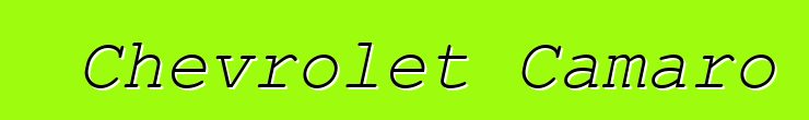 Chevrolet Camaro
