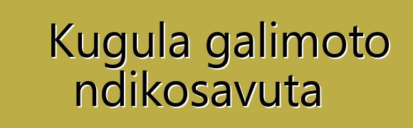 Kugula galimoto ndikosavuta