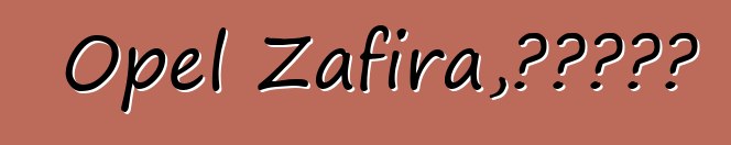 Opel Zafira，評論和特點