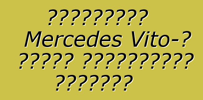 Կարծիքներ Mercedes Vito-ի մասին ֆորումների էջերում