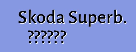Skoda Superb. ግምገማዎች
