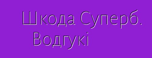 Шкода Суперб. Водгукі