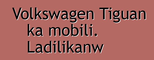 Volkswagen Tiguan ka mobili. Ladilikanw