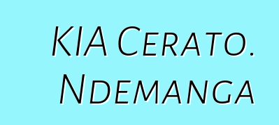 KIA Cerato. Ndemanga