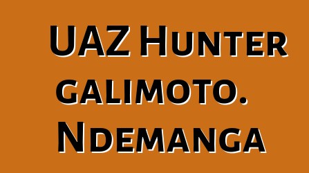 UAZ Hunter galimoto. Ndemanga