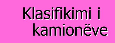 Klasifikimi i kamionëve