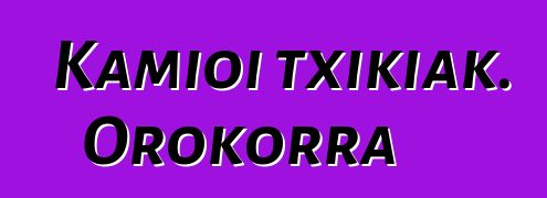 Kamioi txikiak. Orokorra