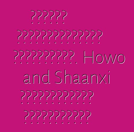 Հատուկ սարքավորումներ Չինաստանից. Howo and Shaanxi բետոնախառնիչ բեռնատարներ