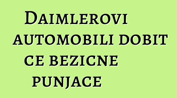 Daimlerovi automobili dobit će bežične punjače