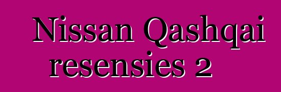 Nissan Qashqai resensies 2