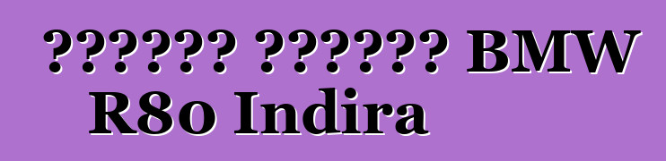 متسابق المقهى BMW R80 Indira