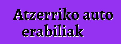 Atzerriko auto erabiliak