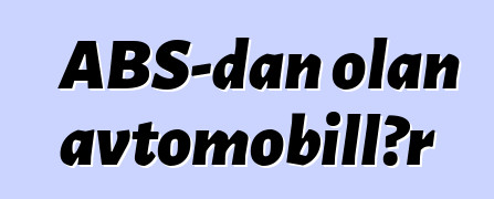 ABŞ-dan olan avtomobillər