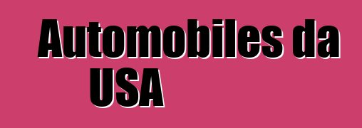 Automobiles da USA