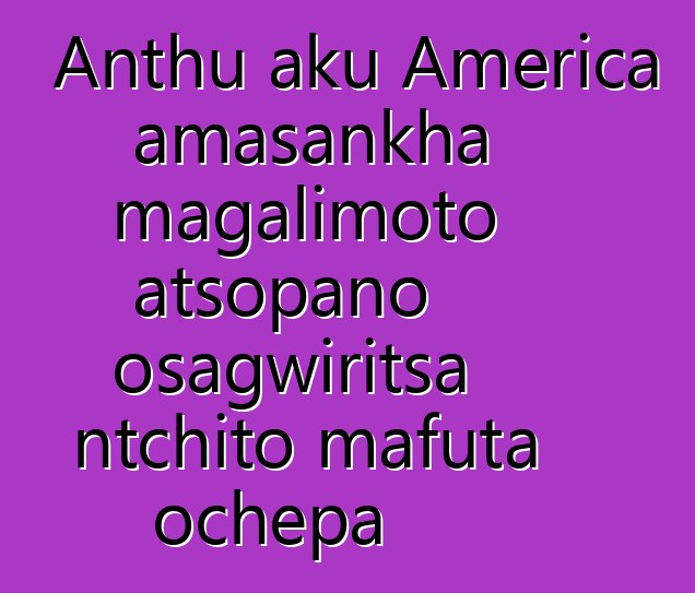 Anthu aku America amasankha magalimoto atsopano osagwiritsa ntchito mafuta ochepa