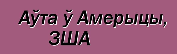 Аўта ў Амерыцы, ЗША