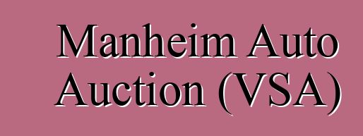 Manheim Auto Auction (VSA)