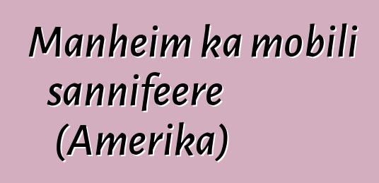 Manheim ka mobili sannifeere (Amerika)