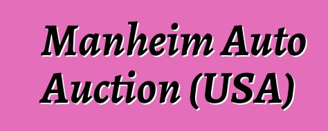 Manheim Auto Auction (USA)
