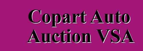 Copart Auto Auction VSA