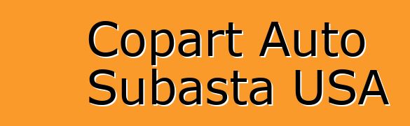 Copart Auto Subasta USA