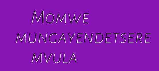 Momwe mungayendetsere mvula