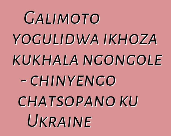 Galimoto yogulidwa ikhoza kukhala ngongole - chinyengo chatsopano ku Ukraine