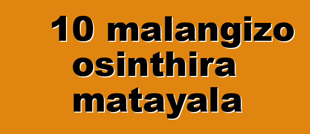 10 malangizo osinthira matayala